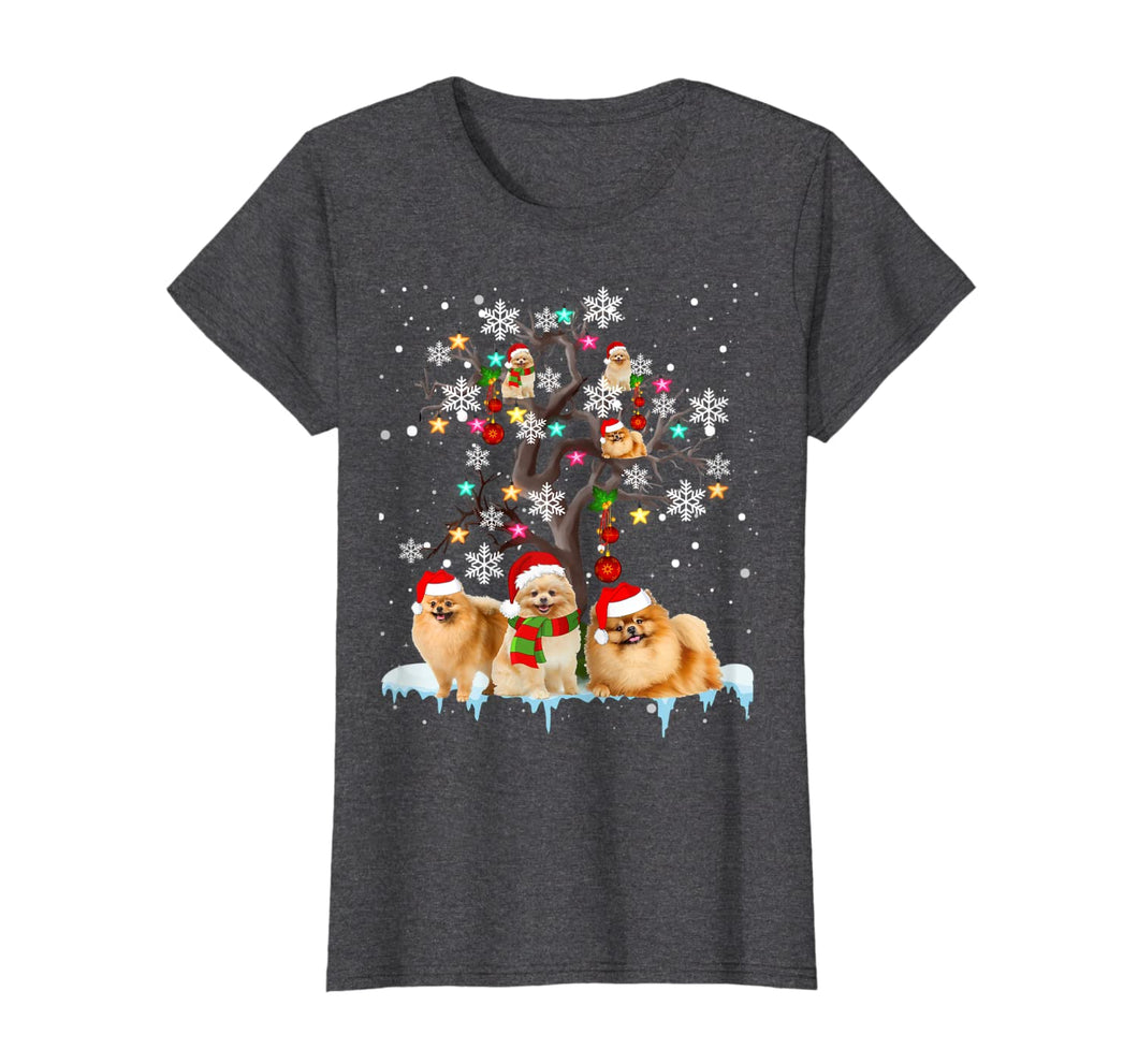 Funny shirts V-neck Tank top Hoodie sweatshirt usa uk au ca gifts for Pomeranian Christmas Tree Ornament Funny Christmas Gifts T-Shirt 611125