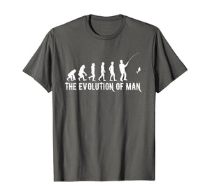 THE EVOLUTION OF FISHERMEN OR MEN FUNNY FISHING LOVER GIFT T-Shirt