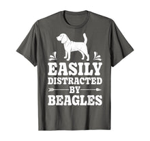 Load image into Gallery viewer, Funny shirts V-neck Tank top Hoodie sweatshirt usa uk au ca gifts for Easily Distracted By Beagles Funny Dog Lover Gifts Beagle T-Shirt 879791
