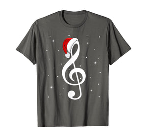 Funny shirts V-neck Tank top Hoodie sweatshirt usa uk au ca gifts for Musical Note Santa Hat Music Lover Merry Christmas Gifts T-Shirt 345758