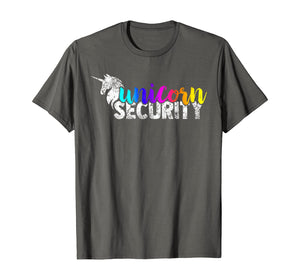 Unicorn Security Rainbow Squad Tee Funny Dad Brother Gift T-Shirt