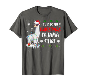 This Is My Christmas Pajama Shirt Llama Christmas Gifts T-Shirt