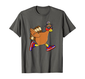 Turkey Trot Funny Thanksgiving Day Running 5K Pilgrim Gift T-Shirt
