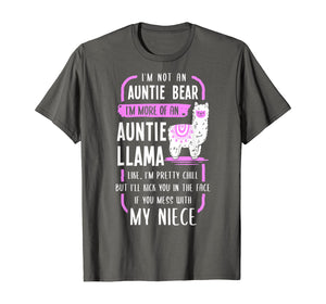 Funny shirts V-neck Tank top Hoodie sweatshirt usa uk au ca gifts for I'm Not An Auntie Bear I'm More Of An Auntie Llama - Funny T-Shirt 439614