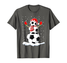 Load image into Gallery viewer, Funny shirts V-neck Tank top Hoodie sweatshirt usa uk au ca gifts for Soccer Ball Snowman Santa Hat Funny Christmas T-Shirt 466704
