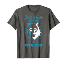 Load image into Gallery viewer, Wolves Tshirt - Just a Girl who Loves Wolves T-Shirt
