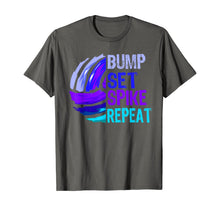 Load image into Gallery viewer, Funny shirts V-neck Tank top Hoodie sweatshirt usa uk au ca gifts for Girls Volleyball Bump Set Spike Repeat Blue Purple Teen Gift T-Shirt 166239
