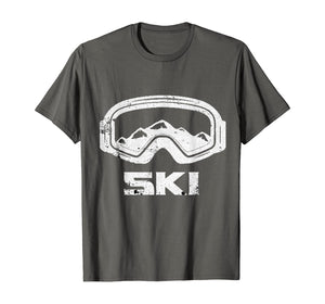 Skiing Snow Ski Skier Winter Sports Cool Gift Idea T-Shirt