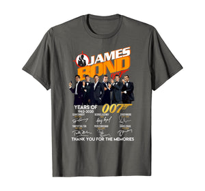 Thank You For The Memories-James-Bond-007-Gift T-Shirt