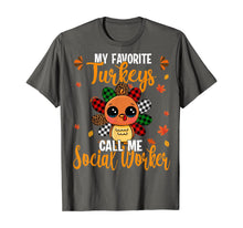 Load image into Gallery viewer, Funny shirts V-neck Tank top Hoodie sweatshirt usa uk au ca gifts for My Favorite Turkey Call Me Social Worker Leopard Plaid Gifts T-Shirt 1264117
