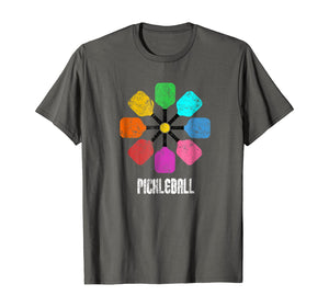Pickleball Paddle T-Shirt Sport Athlete Distressed Tee