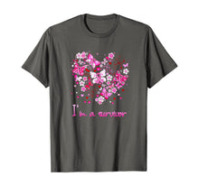Load image into Gallery viewer, I'm a survivor heart pink ribbon breast cancer shirt 113005
