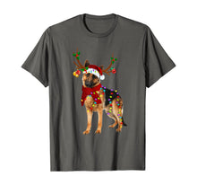 Load image into Gallery viewer, Funny shirts V-neck Tank top Hoodie sweatshirt usa uk au ca gifts for Santa German shepherd reindeer Light Christmas gifts T-Shirt 794522

