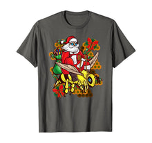 Load image into Gallery viewer, Funny shirts V-neck Tank top Hoodie sweatshirt usa uk au ca gifts for Funny Beekeeper Santa Riding Bee Christmas Beekeepeing Gifts T-Shirt 643012
