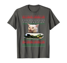 Load image into Gallery viewer, Funny shirts V-neck Tank top Hoodie sweatshirt usa uk au ca gifts for Woman Yelling at a Cat Ugly Christmas Sweater Meme Design T-Shirt 266392
