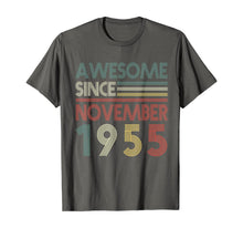 Load image into Gallery viewer, Retro November 1955 64 Years Old 64th Birthday Decorations T-Shirt
