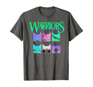 Warriors Cats 80s 90s Retro Outrun Icons for book readers T-Shirt