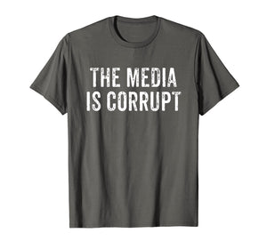 The Media Is Corrupt Trump Speech 2019 Fake News T-Shirt
