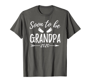 Mens Soon To Be Grandpa Est.2020 Shirt Pregnancy Announcement T-Shirt