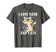 Load image into Gallery viewer, Funny shirts V-neck Tank top Hoodie sweatshirt usa uk au ca gifts for Math Kitty Cat I Love Math And Cats Mathematics Math Gifts T-Shirt 470777
