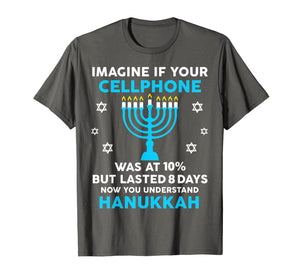 Funny Hanukkah Gifts Cellphone Chanukkah T-Shirt-151045