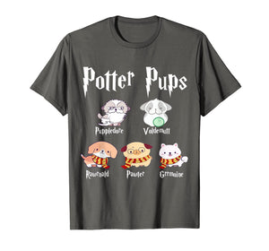 Potter Pups Harry Pawter Cute Puppy Dogs T-Shirt