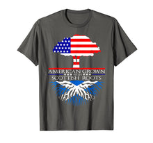 Load image into Gallery viewer, Scottish Roots American Grown Tree Flag USA Scotland T-Shirt
