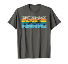 Load image into Gallery viewer, Turks and Caicos 80's Retro Palm Trees Stripes T-Shirt
