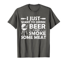 Load image into Gallery viewer, BBQ Smoking Pitmaster Shirt Art Gift Drink Beer Smoke Meat 121523
