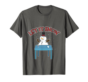 Let It Snow Cocaine Snowman Santa Funny Adult Humor Gifts T-Shirt-1072590
