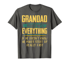 Load image into Gallery viewer, Funny Family Christmas Gifts Grandad Knows Everything T-Shirt-1672681
