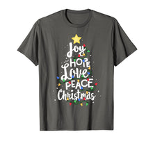 Load image into Gallery viewer, Funny shirts V-neck Tank top Hoodie sweatshirt usa uk au ca gifts for Joy Hope Love Peace Christmas Tree Red Buffalo Plaid Xmas T-Shirt 365122
