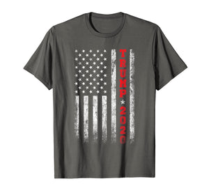 Trump 2020 American Flag Vintage T-Shirt 42557