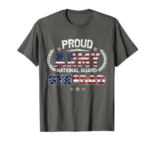 Proud Army National Guard Stepdad Gift T-Shirt T-Shirt