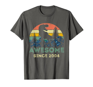 Funny 16th Birthday 16 Years Old Awesomne Since 2004 Gifts T-Shirt-3116841