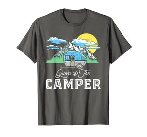 Queen of the Camper Retro RV Camping Funny Graphic T-Shirt