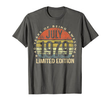 Load image into Gallery viewer, Born July 1979 Limited Edition Bday Gifts 40th Birthday T-Shirt 52563
