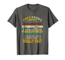 Load image into Gallery viewer, Mens Mens Pops Know Everything Grandpa Christmas Gifts T-Shirt-1685560
