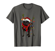 Load image into Gallery viewer, Santa Pug reindeer Light Christmas gifts T-Shirt-1259960
