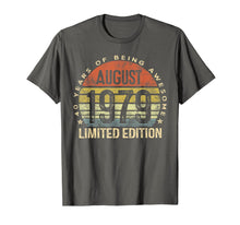 Load image into Gallery viewer, Born August 1979 Limited Edition Bday Gifts 40th Birthday T-Shirt 116205
