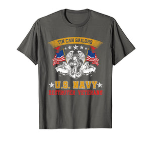 Tin Can Sailors U.S Navy Destroyer Veterans T-Shirt