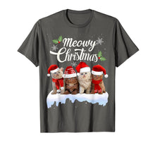 Load image into Gallery viewer, Meowy Christmas Tee Kitten Cat Kitty Xmas Cute Gift T-Shirt
