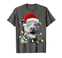 Load image into Gallery viewer, Funny shirts V-neck Tank top Hoodie sweatshirt usa uk au ca gifts for Pit Bull Santa Christmas Tree Lights Xmas Gifts Boys Kids T-Shirt 845078
