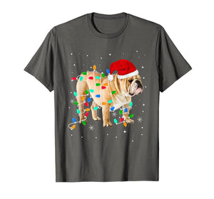 Funny shirts V-neck Tank top Hoodie sweatshirt usa uk au ca gifts for Funny English Bulldog Christmas Light Gifts Xmas T-Shirt 340948