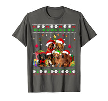 Load image into Gallery viewer, Funny shirts V-neck Tank top Hoodie sweatshirt usa uk au ca gifts for Dachshund Christmas Ugly Sweater Style Dog Xmas Gift T-Shirt 472580

