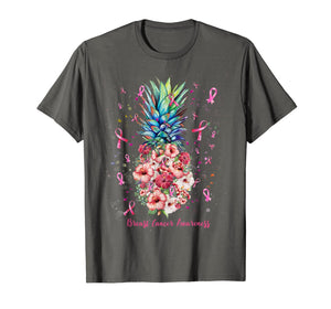Pineapple BREAST CANCER AWARENESS Yellow Ribbon T-Shirt