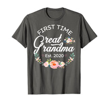 Load image into Gallery viewer, Womens Promoted to Great Grandma Est 2020 First Time Gift TShirt360286
