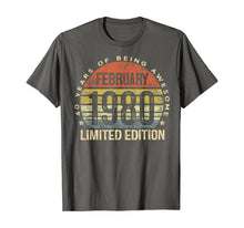 Load image into Gallery viewer, Born February 1980 Limited Edition Bday Gifts 40th Birthday T-Shirt-538759
