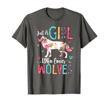 Load image into Gallery viewer, Wolf Gift Girls Just A Girl Who Loves Wolves Funny Wolf T-Shirt-128752
