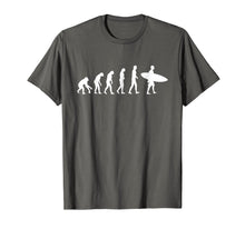 Load image into Gallery viewer, Surfing Evolution Shirt - Evolution Of Surfing Surfer Gift

